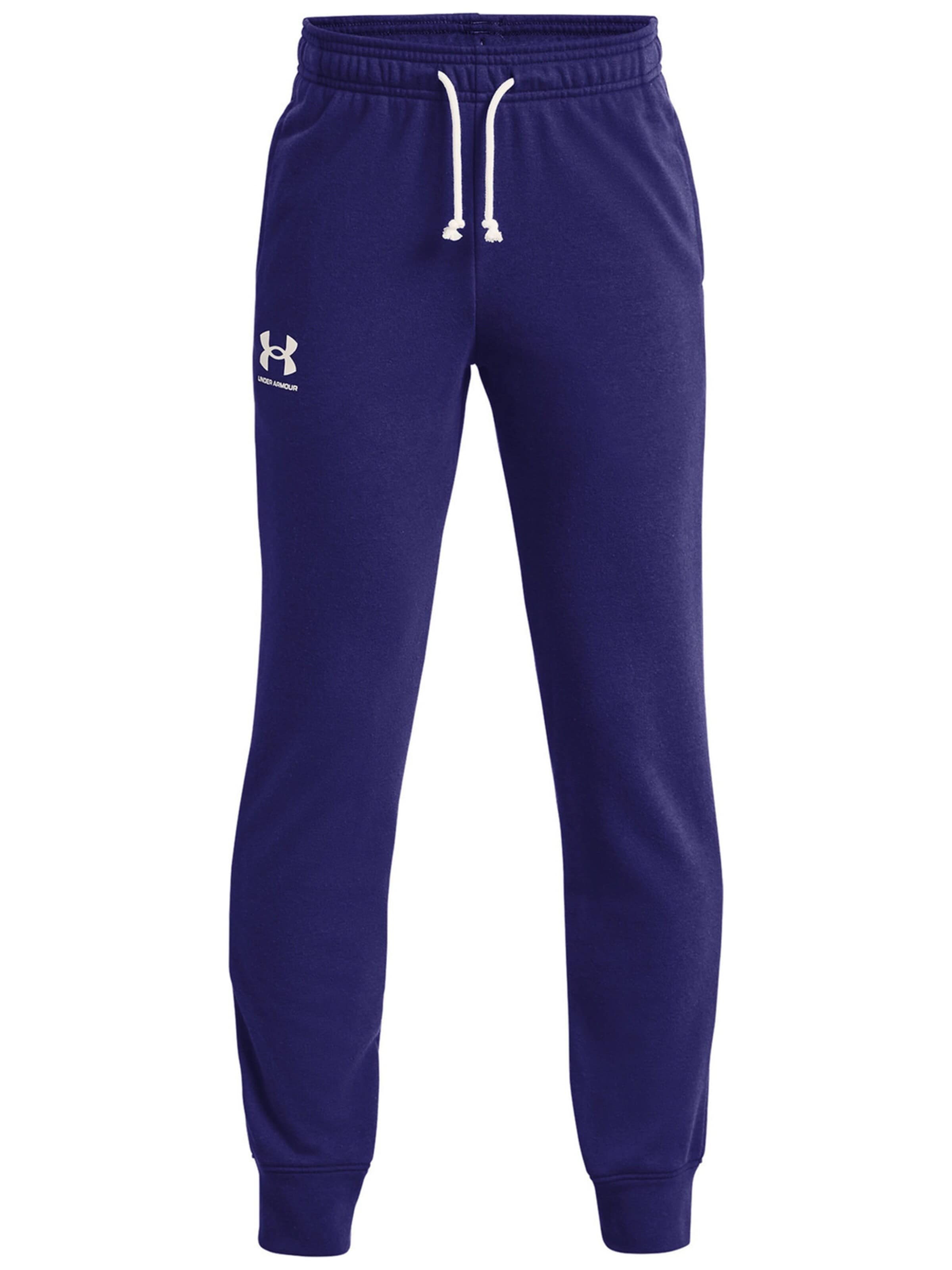 UNDER ARMOUR Regular Sportbroek 'Under Armour Ua Rival Terry Jogger' in Blauw: voorkant