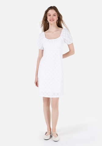 Robe Colin's en blanc : devant