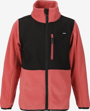 ZigZag Fleece Jacket 'Carson' in Red: front