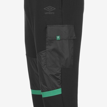 UMBRO Tapered Workout Pants 'SV Werder Bremen' in Black