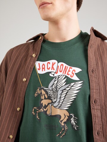 JACK & JONES Majica 'JORHOLIDAY' | zelena barva