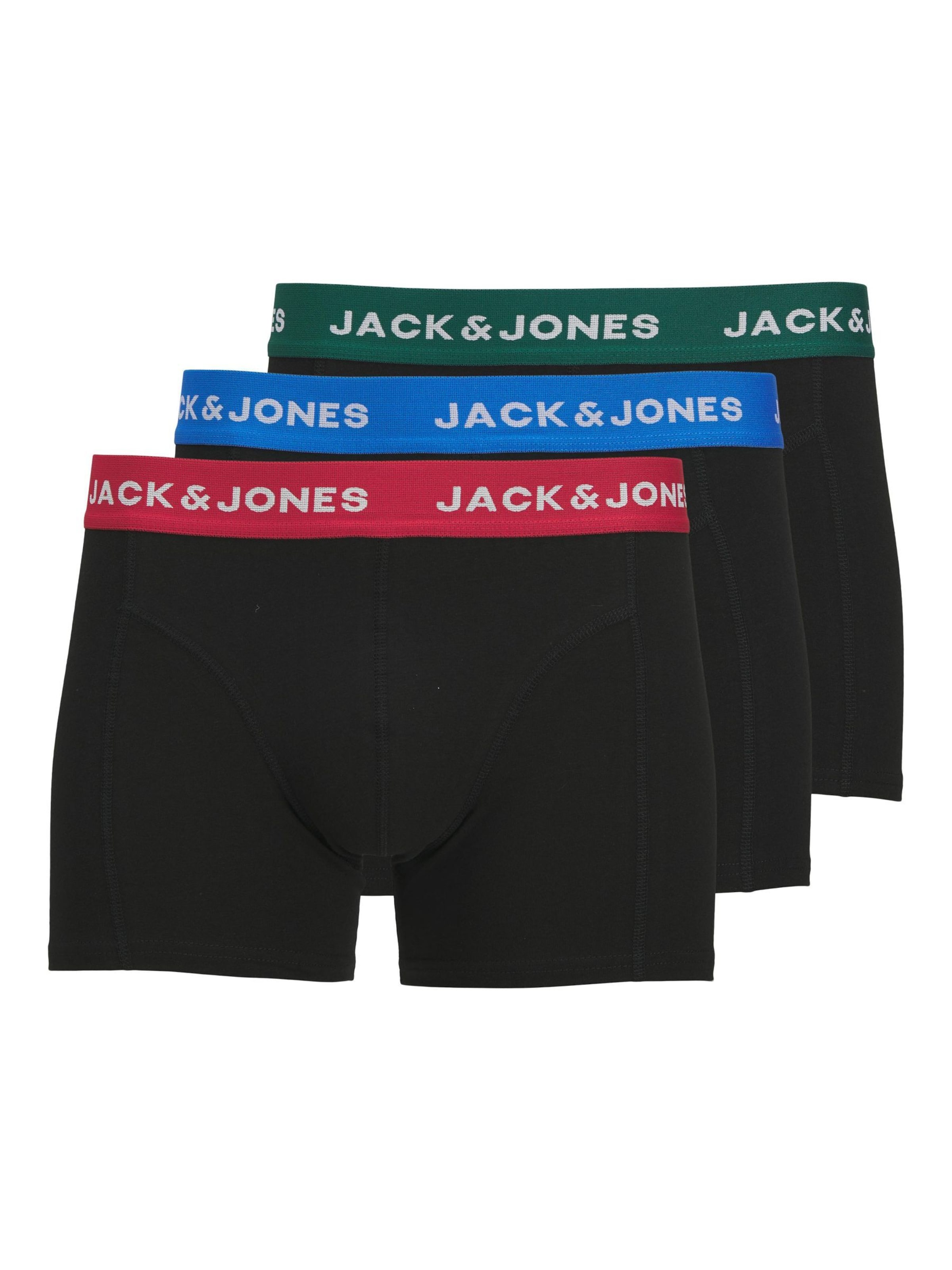 JACK & JONES Боксерки 'JACJOE' в черно: отпред