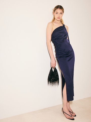 MANGO Avondjurk 'Safira' in Blauw: voorkant