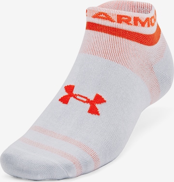 UNDER ARMOUR Athletic Socks 'Essential' in White: front