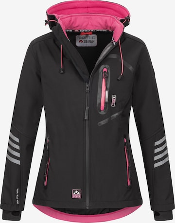 Arctic Seven Outdoor Jacket in Black: front