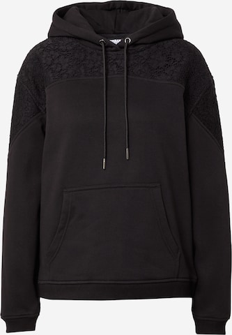 Urban Classics Sweatshirt in Black: front