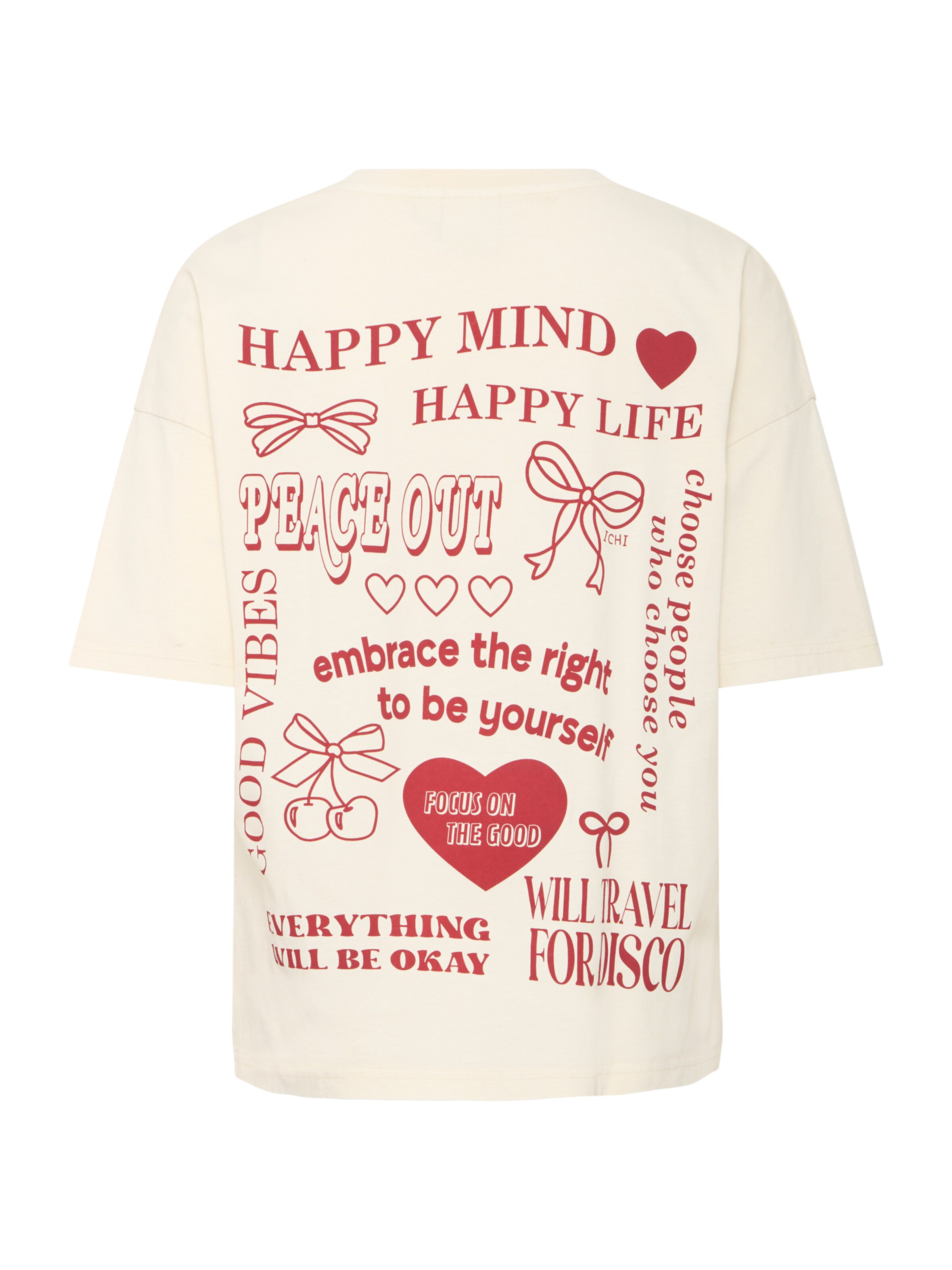 ICHI Тениска 'IHNABINO' в бежово