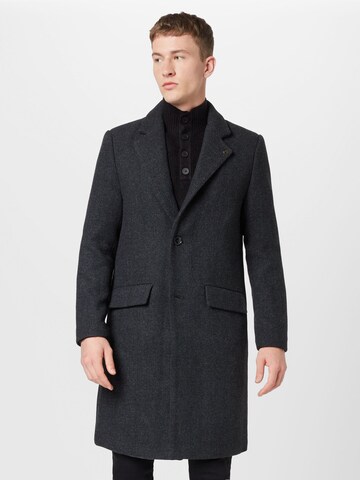 Manteau mi-saison BURTON MENSWEAR LONDON en noir : devant