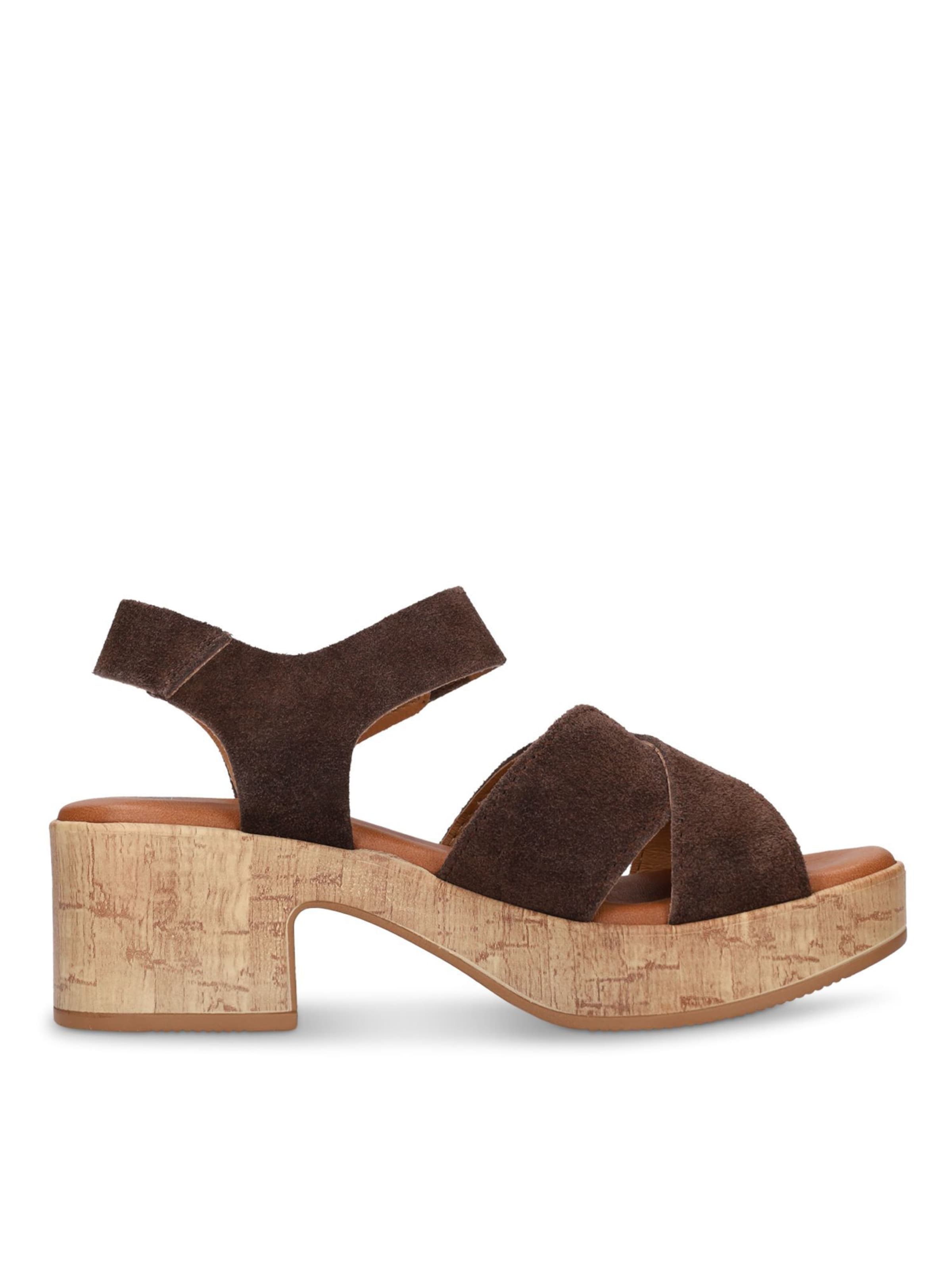 MANFIELD Sandaal in Bruin