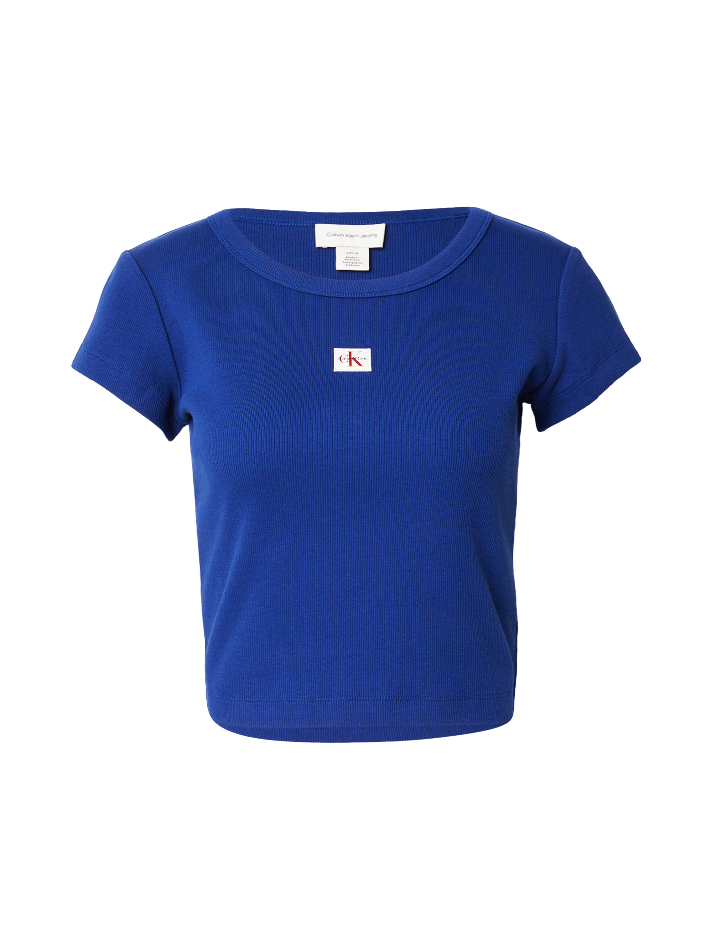 T-shirt Calvin Klein Jeans en bleu : devant