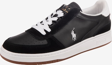 Polo Ralph Lauren Sneakers in Black: front