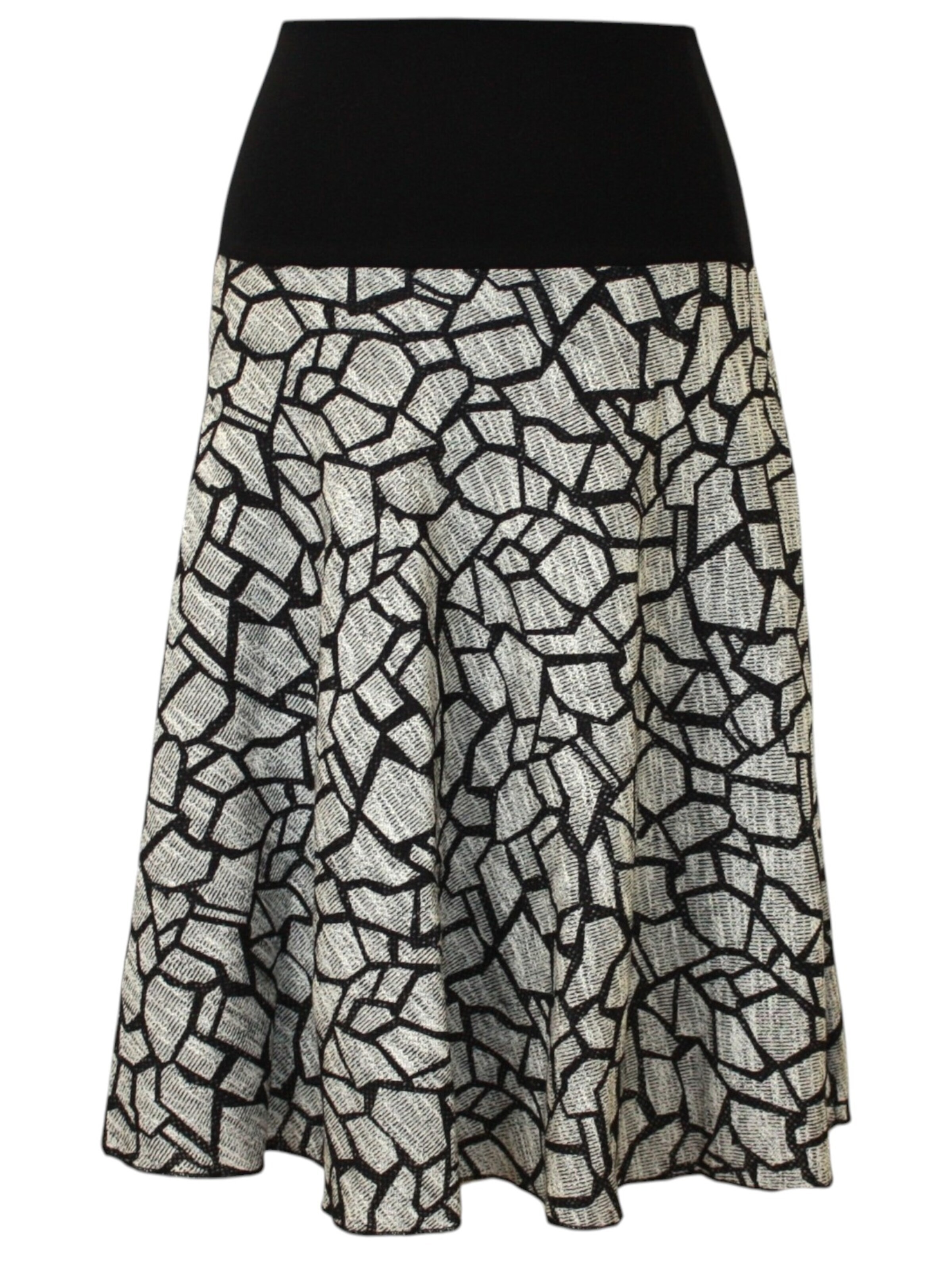 dunkle design Skirt 'Skirt Long Ecru' in Black: front