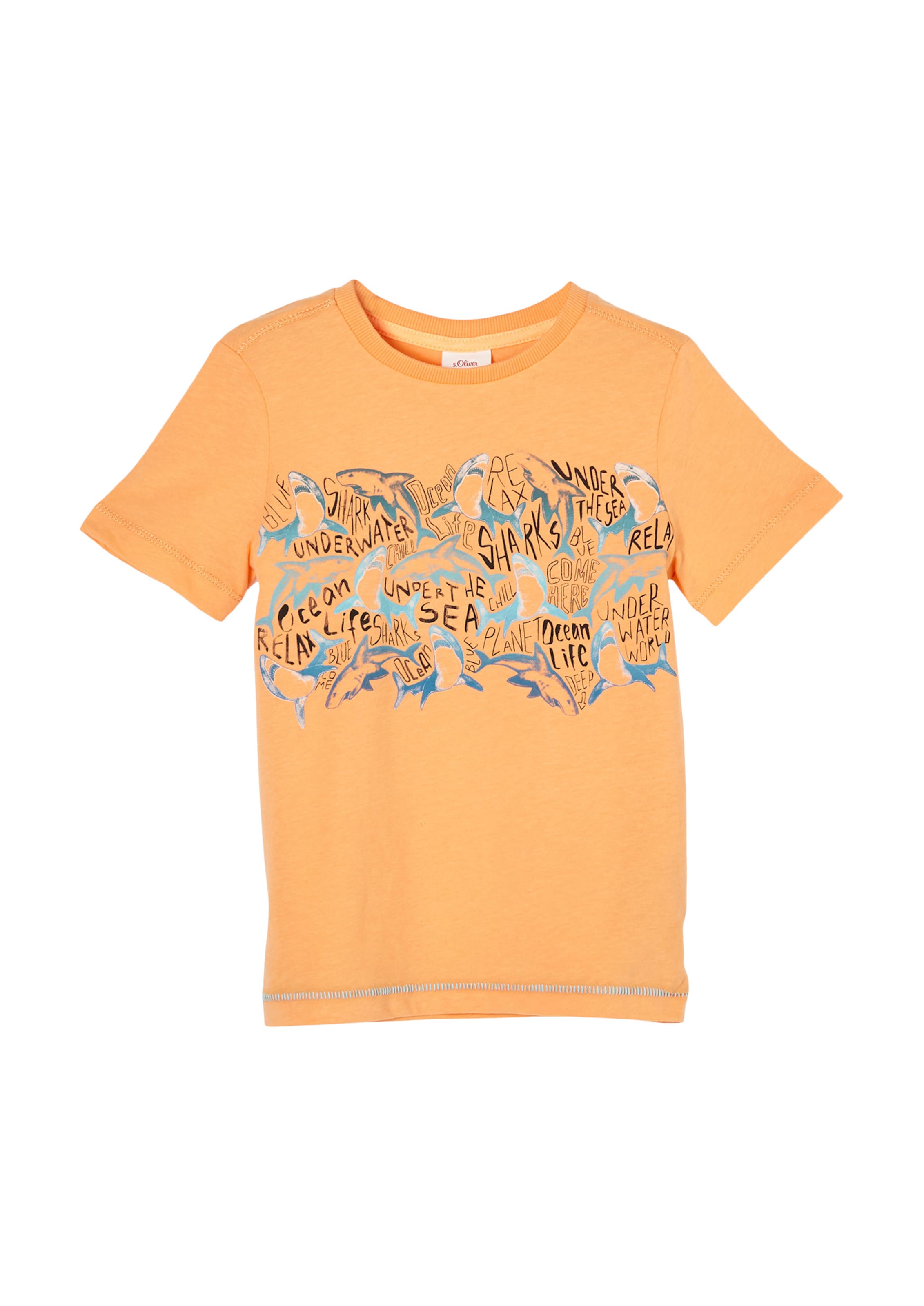 T-Shirt s.Oliver en orange : devant