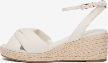 TOMMY HILFIGER Strap sandal in Beige: front