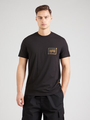 T-Shirt G-STAR en noir : devant