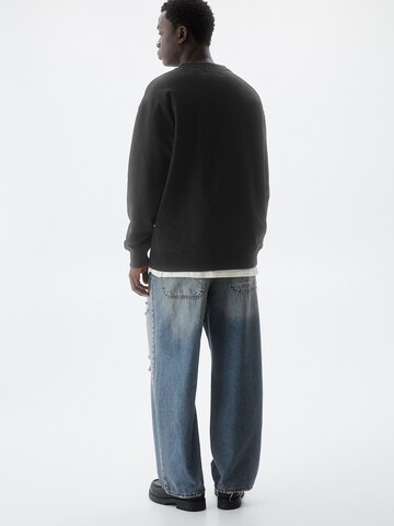 Pull&Bear Sweatshirt i svart