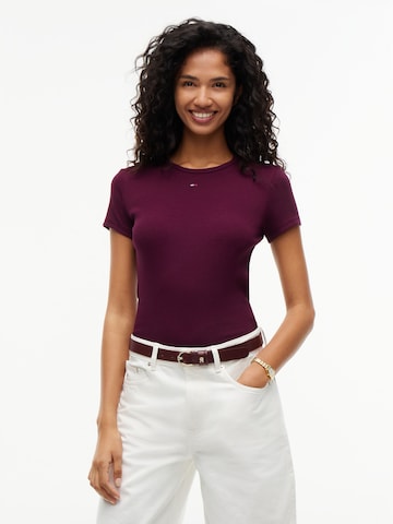 Tricou 'ESSENTIAL' de la Tommy Jeans pe mov: față