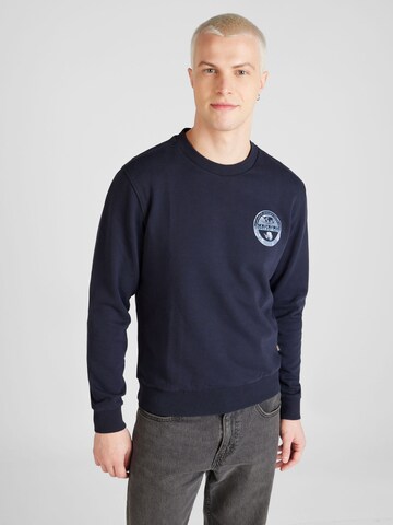 NAPAPIJRI Sweatshirt 'BOLLO' in Blauw: voorkant