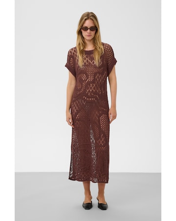 SOAKED IN LUXURY - Vestido 'SLBarb' em castanho: frente
