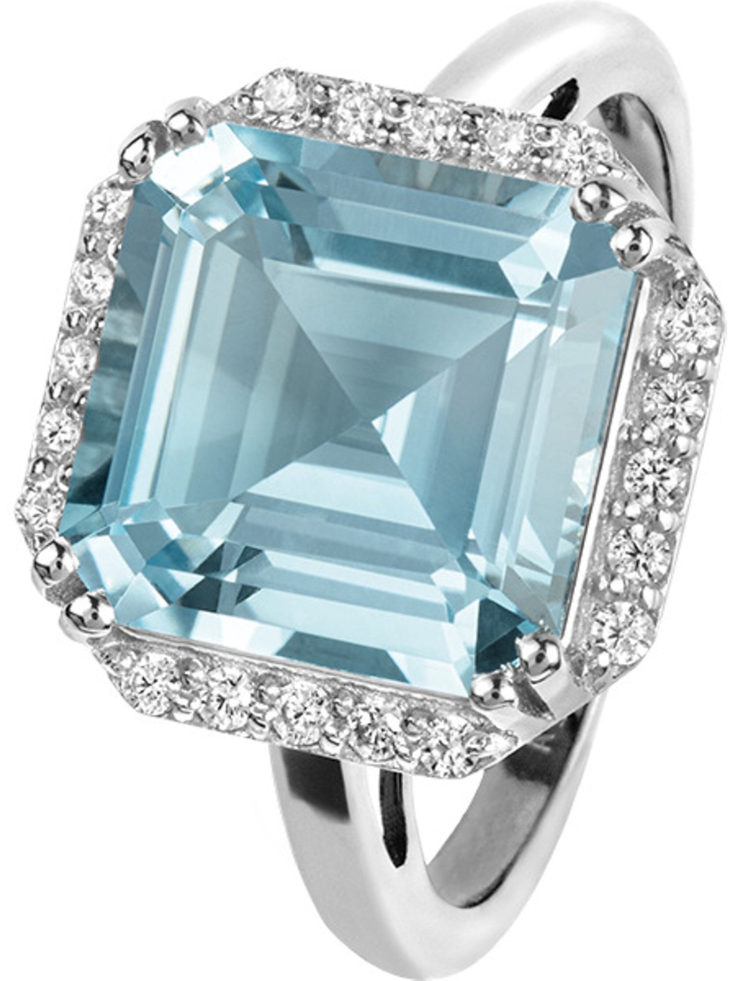 Jacques Lemans Ring in Blau: Vorderseite