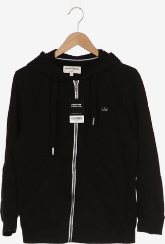 TOM TAILOR DENIM Sweatshirt & Zip-Up Hoodie in L in Black: front