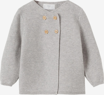 MANGO KIDS Gebreid vest 'DIJON' in Grijs: voorkant