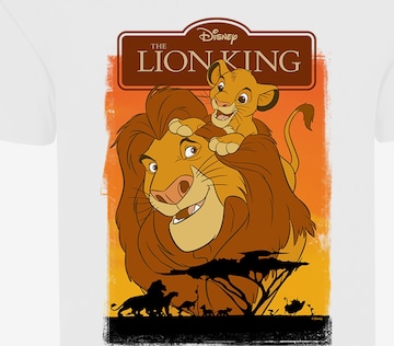 F4NT4STIC Shirt 'König der Löwen Simba und Mufasa' in White: front