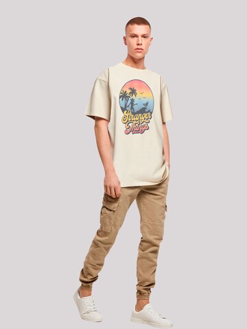 T-Shirt 'Stranger Things LA Netflix TV Series' F4NT4STIC en beige