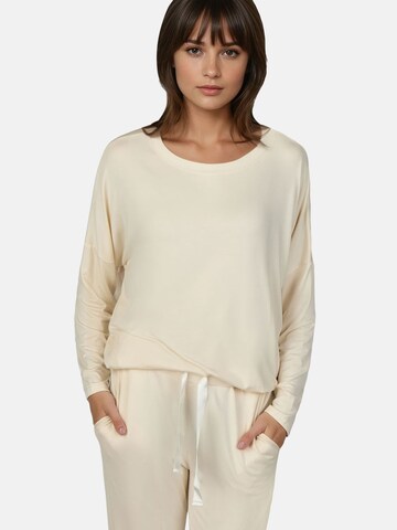 Myjama Schlafshirt 'Cami' in Weiß: Vorderseite