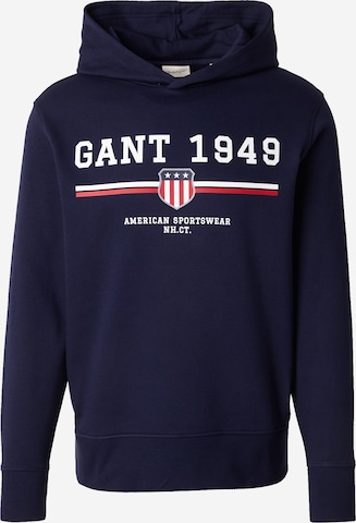 GANTSweater majica - plava boja: prednji dio