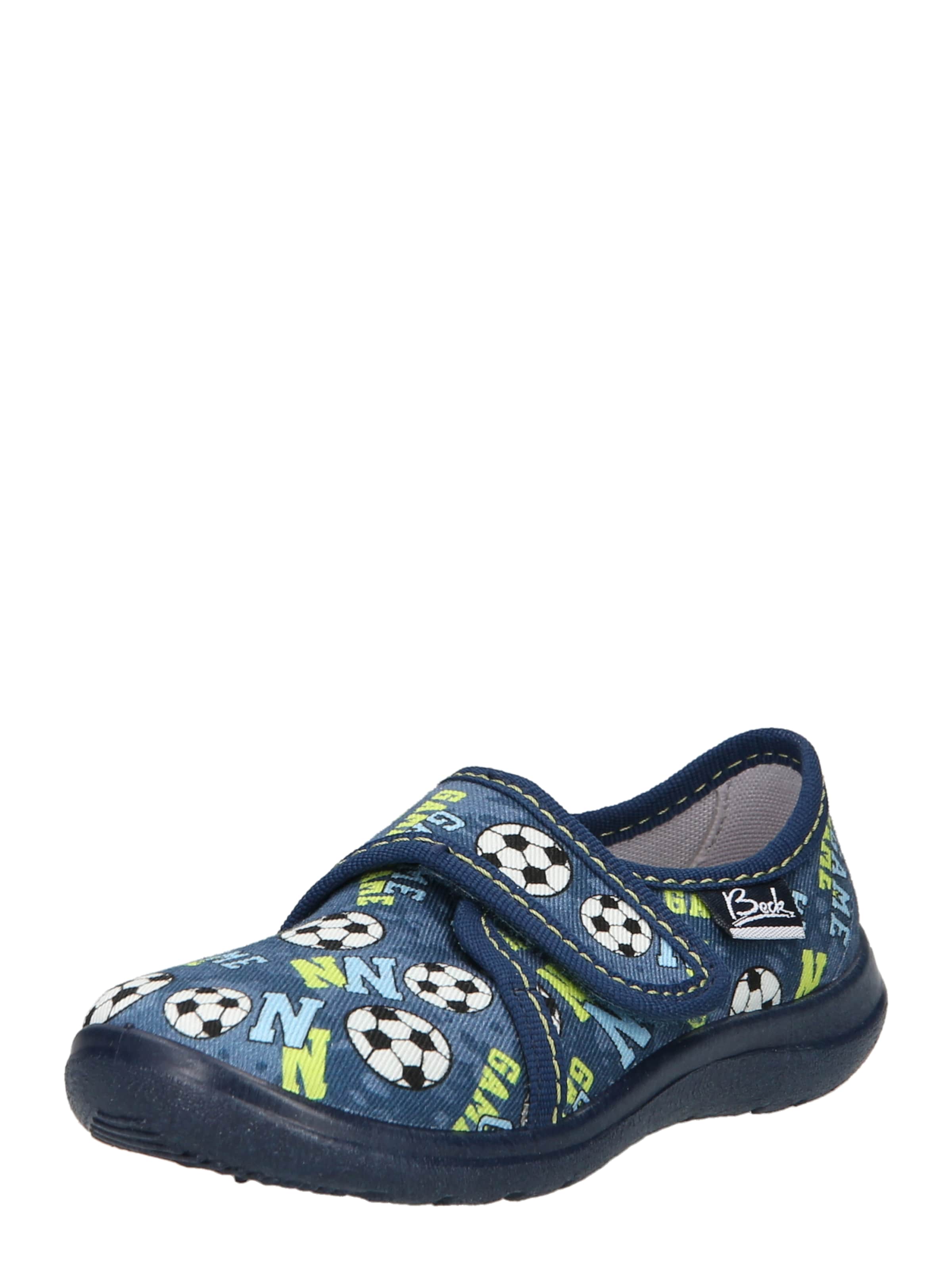 BECK Flats 'Game' in Blue: front