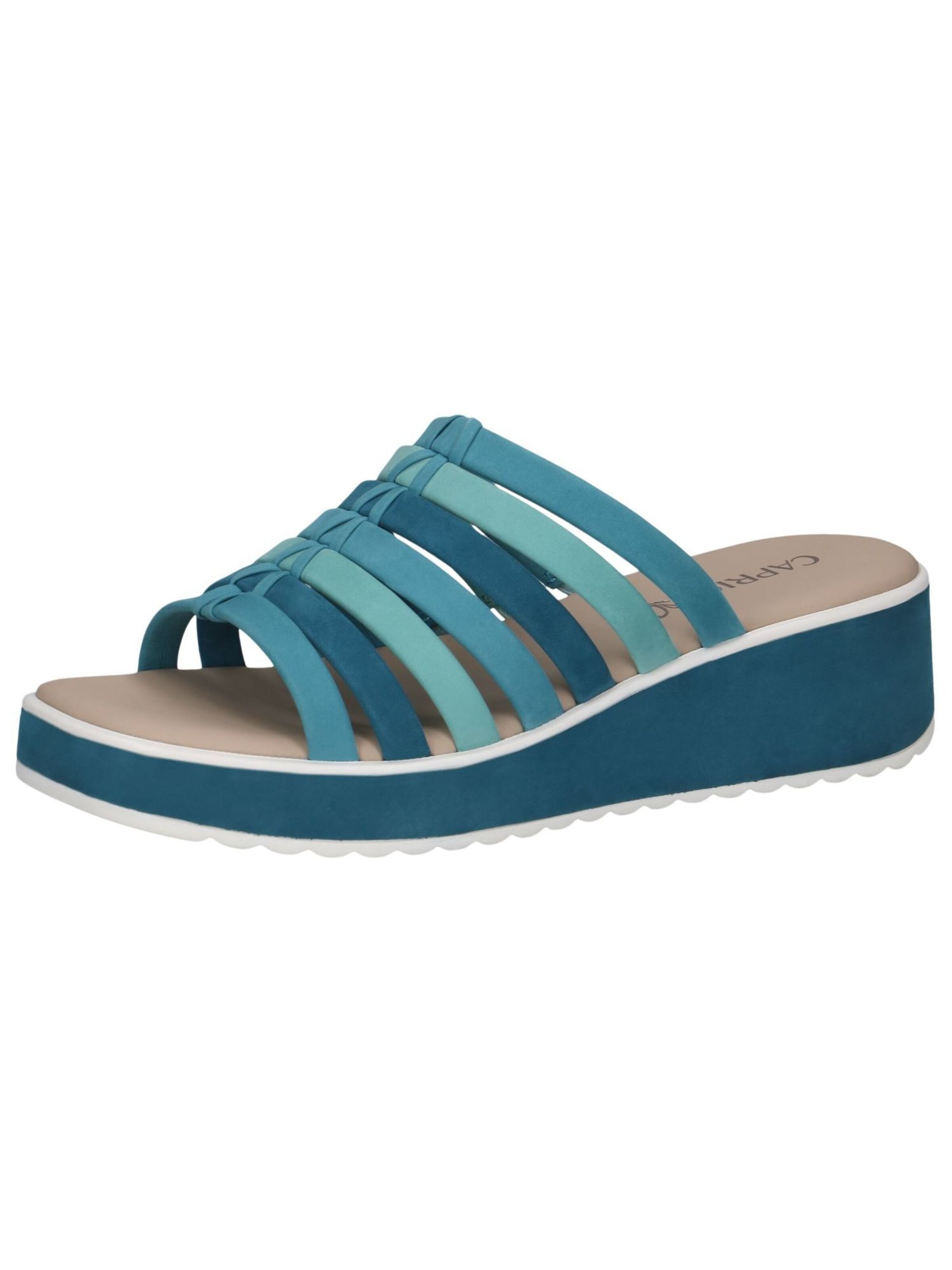 CAPRICE Mules in Blue: front