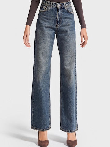 IT'S BASIC Regular Jeans 'EMMA Straight High Rise' in Blue