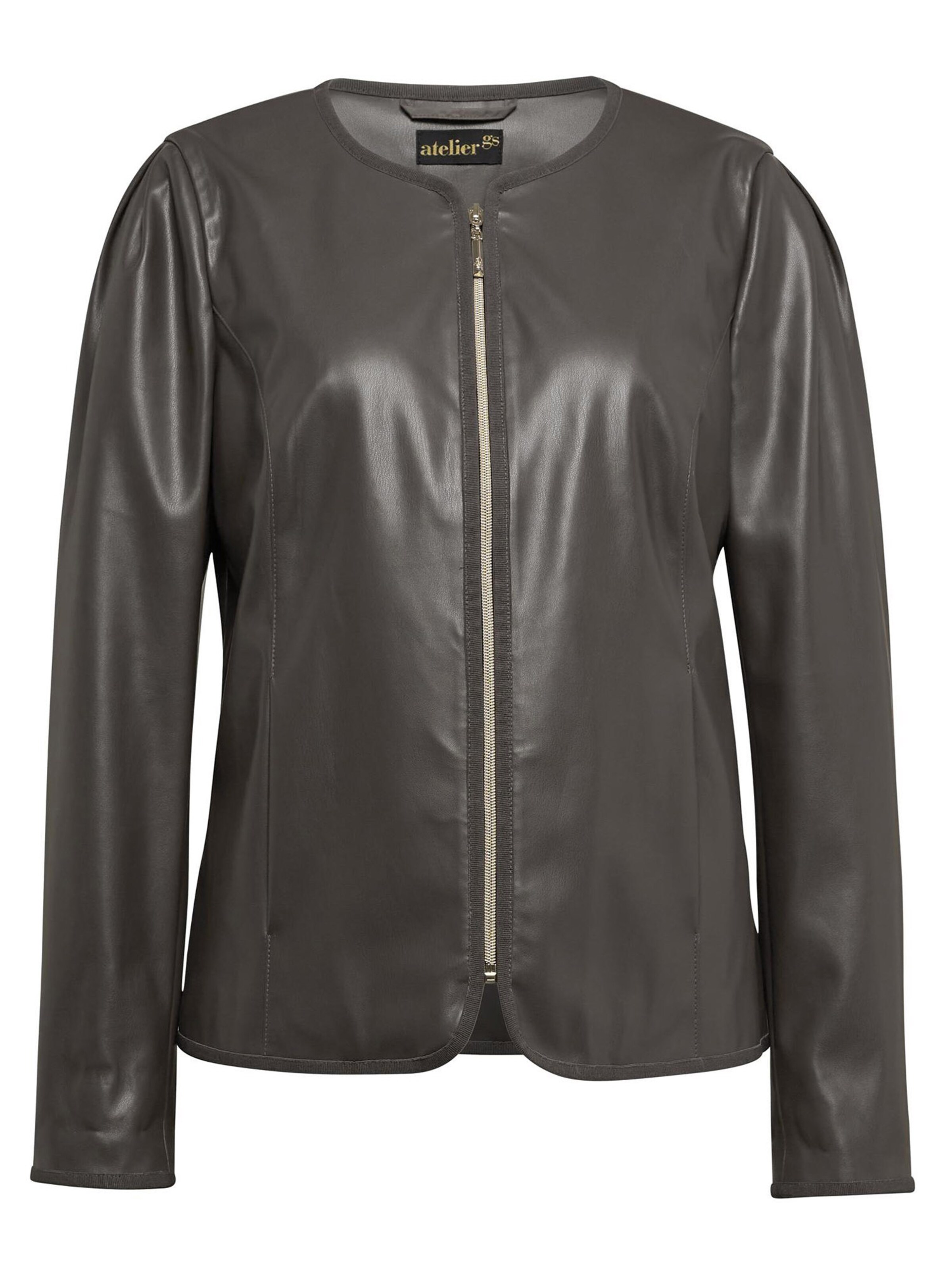 Goldner Jacke in Braun: Vorderseite