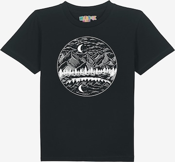 watabout.kids Shirt 'Mountains by Night' in Black: front