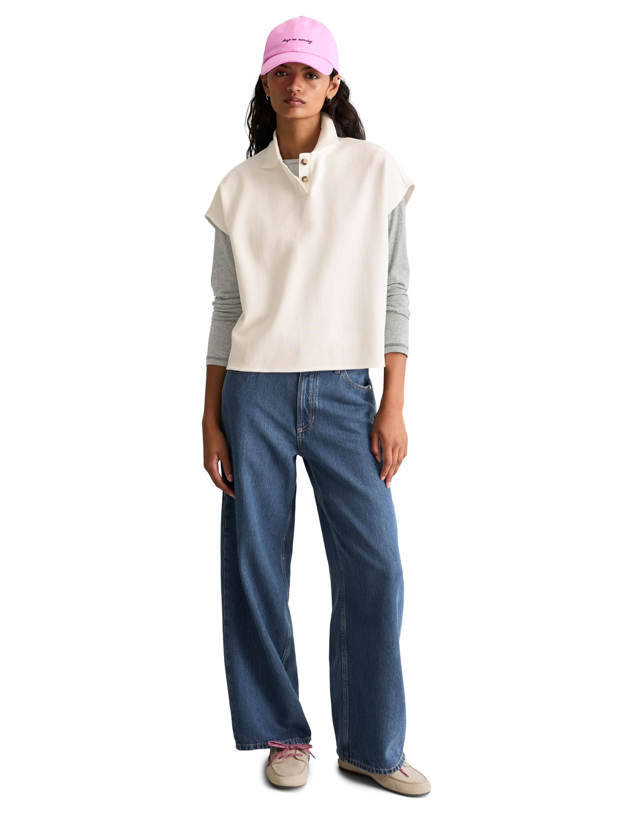 Tricou de la Marc O'Polo DENIM pe alb