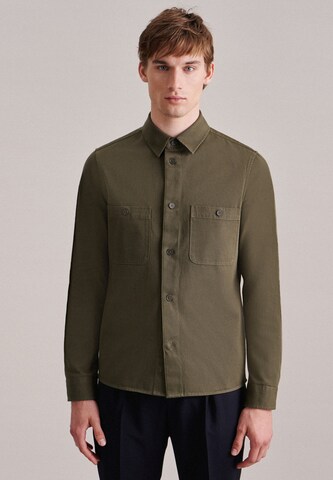 Studio Seidensticker Regular fit Button Up Shirt in Green: front