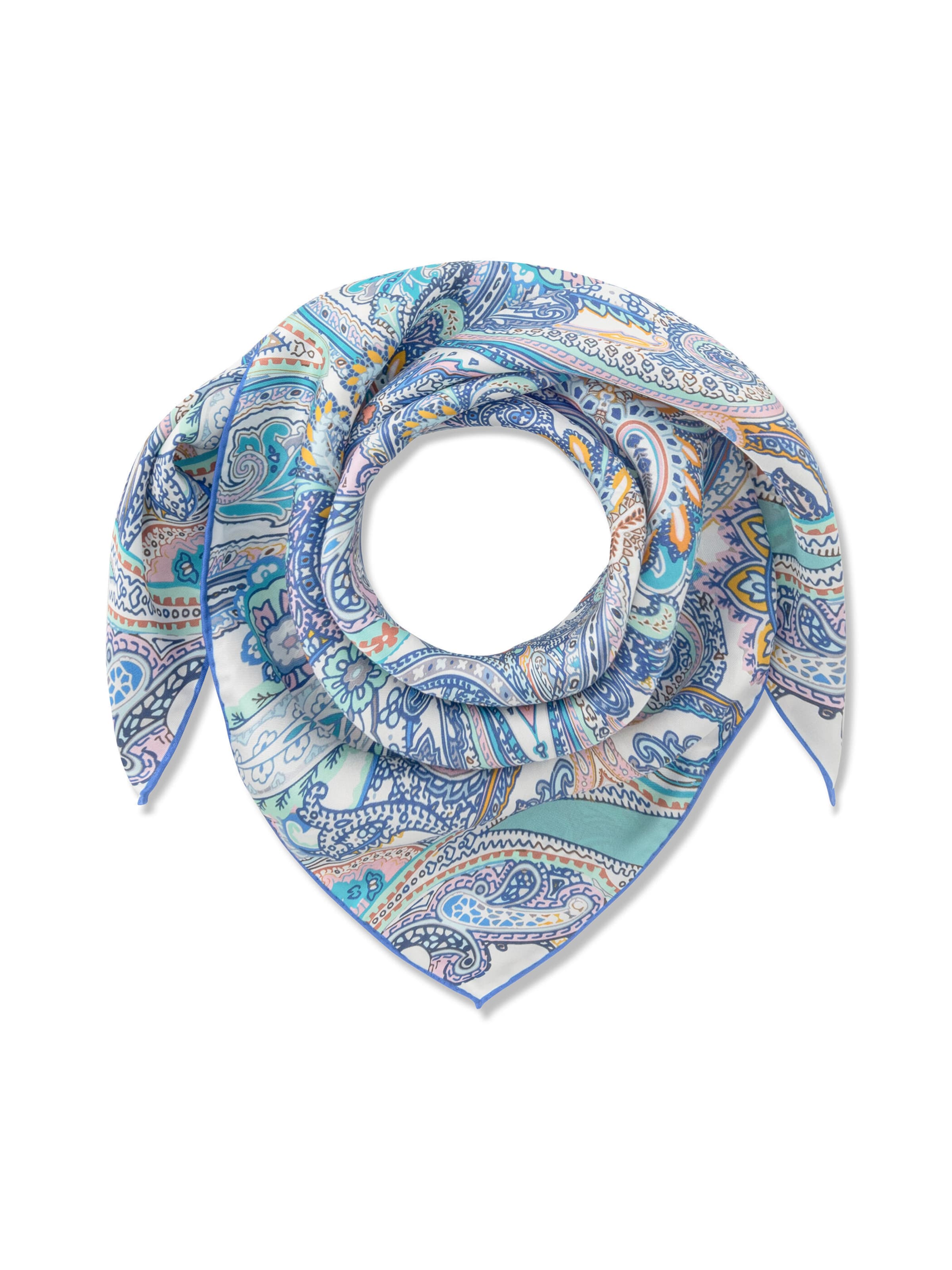 Foulard CODELLO en bleu : devant