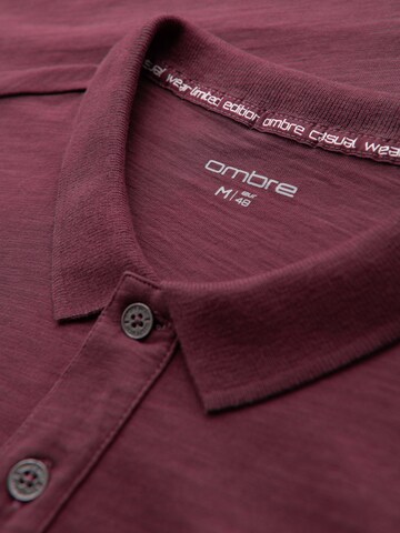 Ombre Shirt in Rood