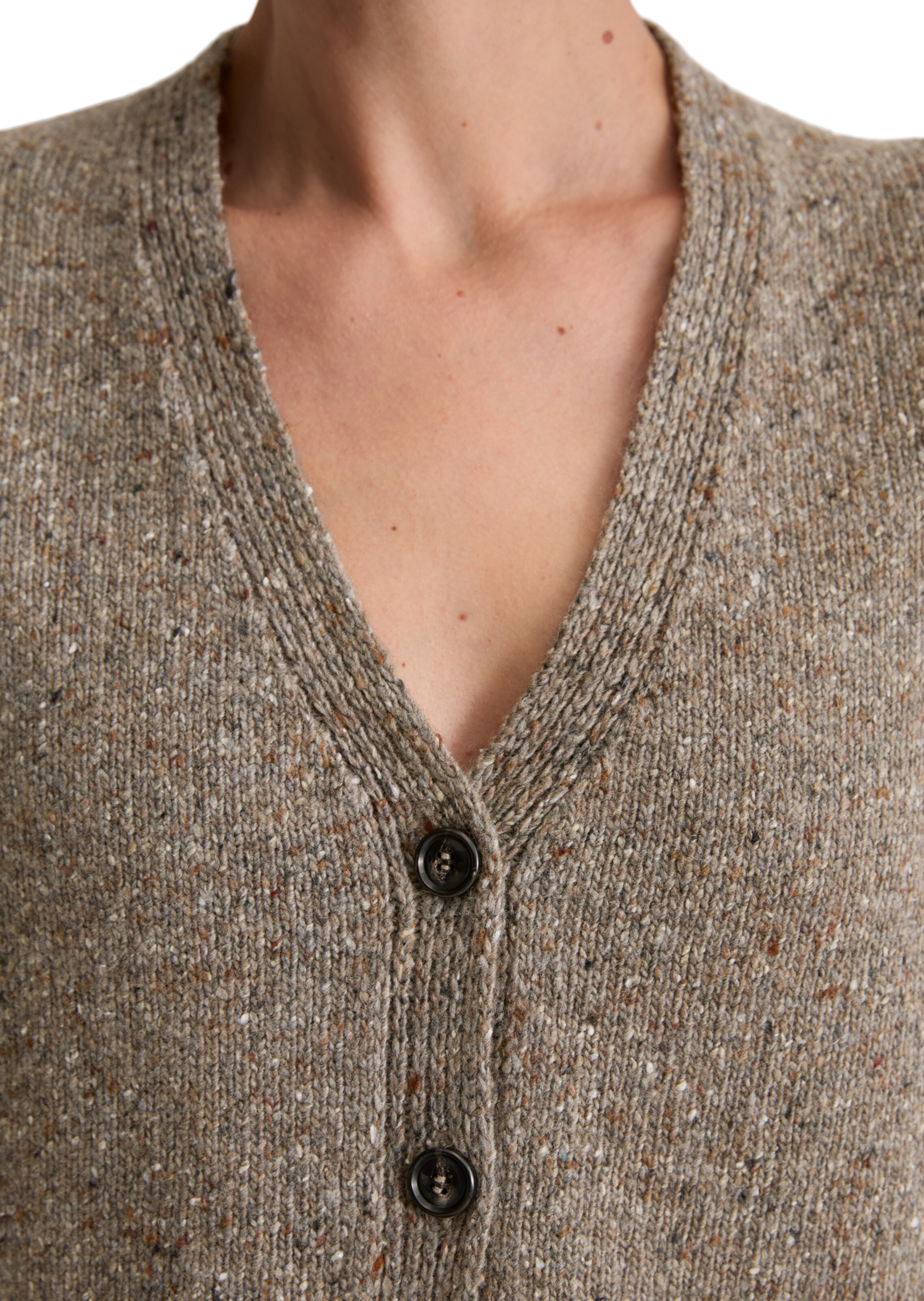 Marc O'Polo Вязаная жилетка в Коричневый