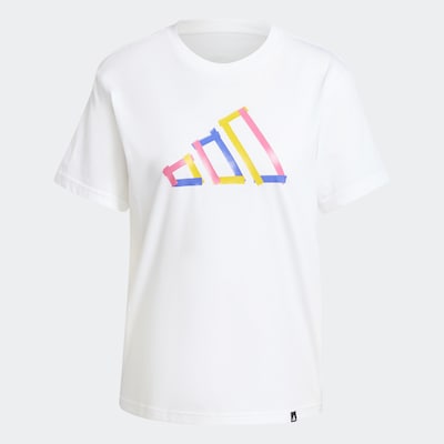 Tricou funcțional 'Tech Fill' ADIDAS SPORTSWEAR pe albastru închis / galben auriu / roz / alb, Vizualizare produs