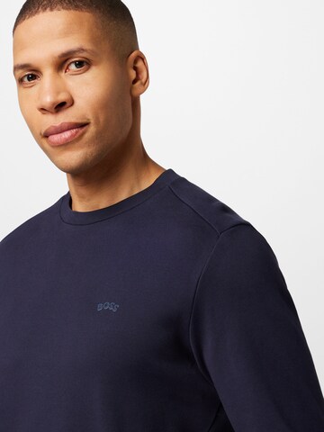 Sweat-shirt 'Salbo' BOSS en bleu