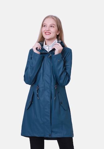 Dingy Rhythm Of The Rain Raincoat 'WENDY' in Blue: front