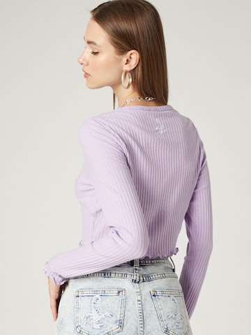 T-shirt 'Rosalie' VIERVIER en violet