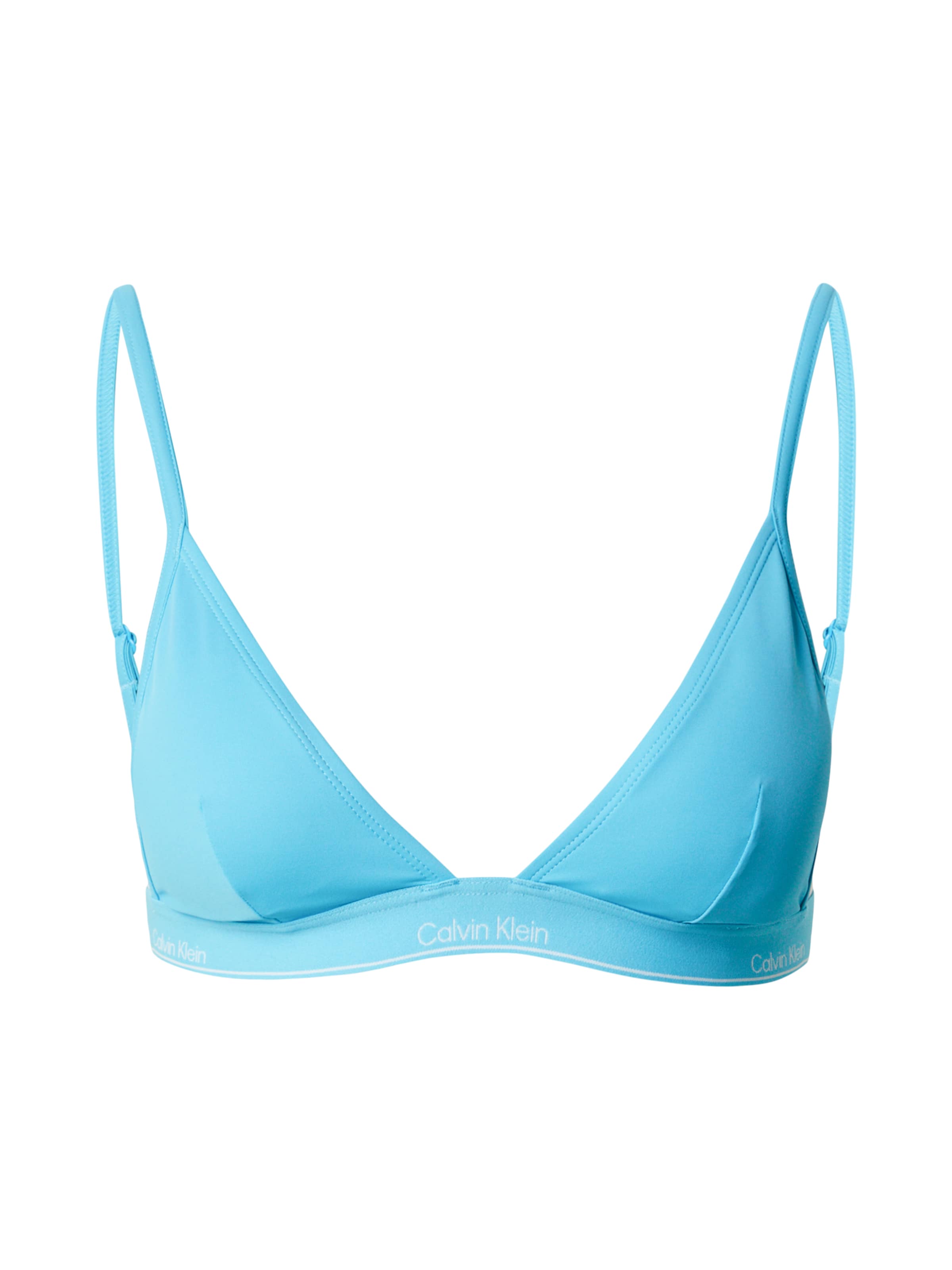 Calvin Klein Swimwear Trójkąt Góra bikini w kolorze niebieski: przód