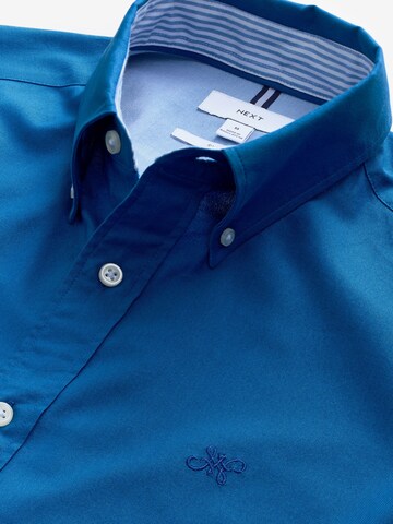 Next Slim fit Button Up Shirt in Blue