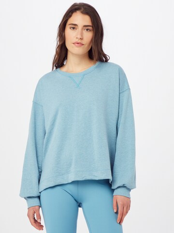 NIKE Sportief sweatshirt in Blauw: voorkant