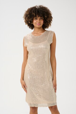 CULTURE Cocktailjurk 'CUgiya' in Beige: voorkant