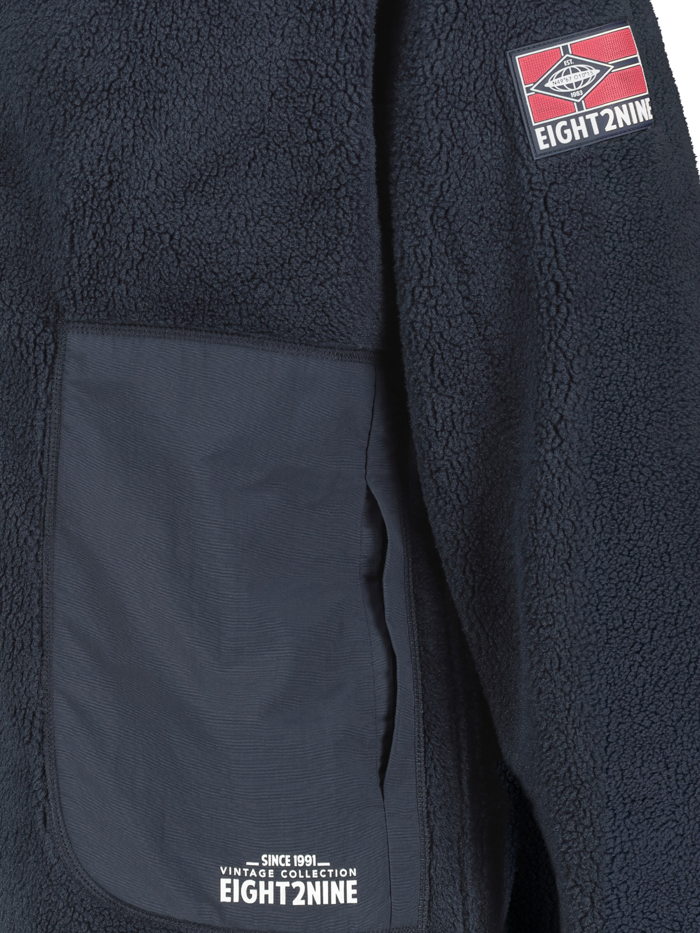 Eight2Nine Fleecejacke in Blau