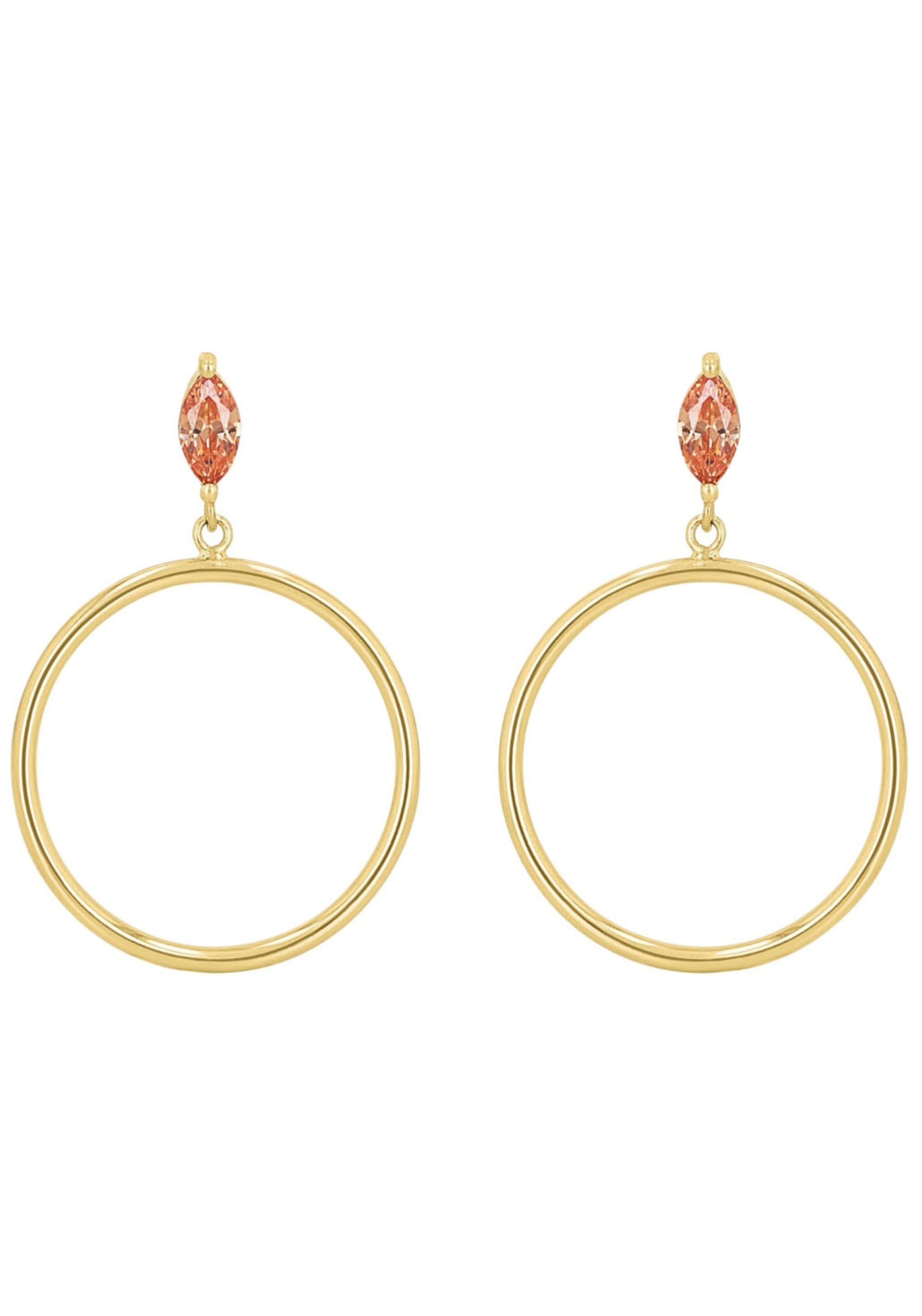 AMOR Earrings 'Amor Paar' in Gold: front